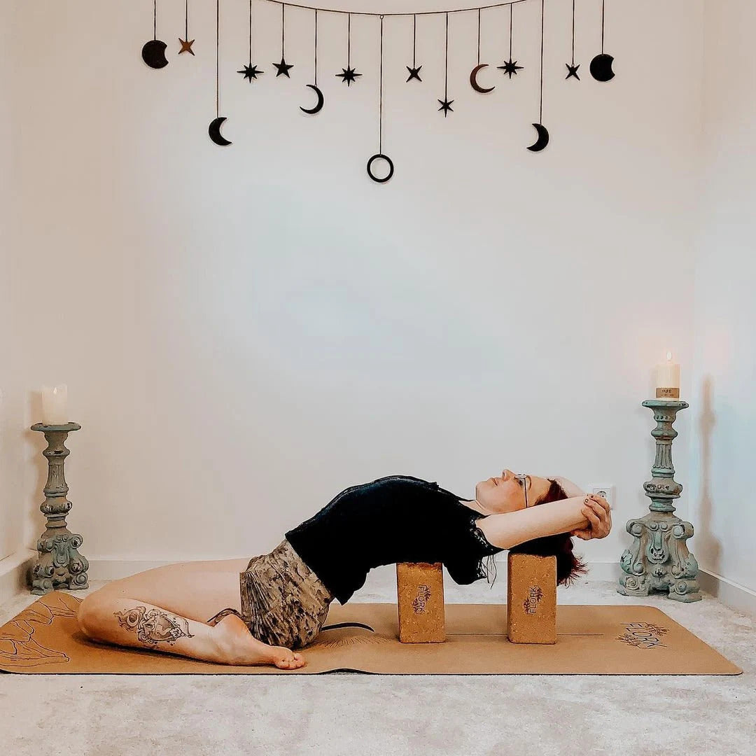 FLORK YOGA BLOCK AUS NATUR KORK - 2ER SET - FLORK